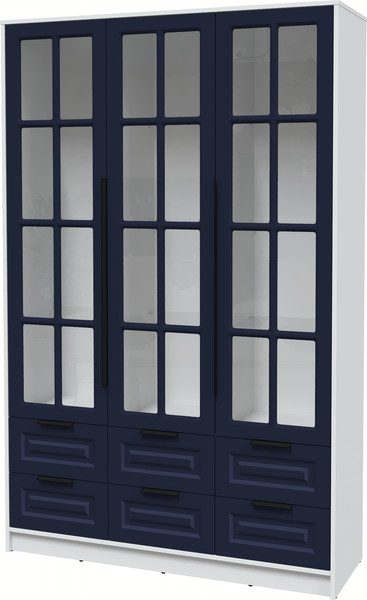 Шкаф с витриной Интерлиния Концепт КТ-ШВ3 Деко - фото