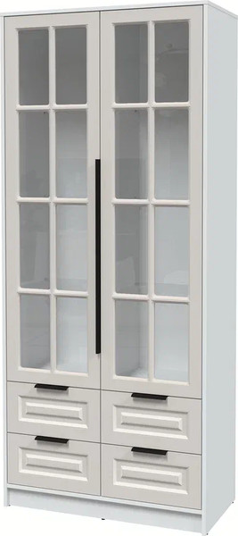 Шкаф с витриной Интерлиния Концепт КТ-ШВ2 Деко - фото