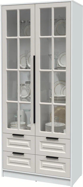 Шкаф с витриной Интерлиния Концепт КТ-ШВ2 Деко