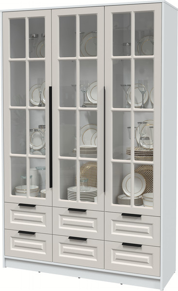 Шкаф с витриной Интерлиния Концепт КТ-ШВ3 Деко