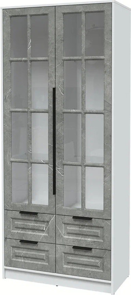 Шкаф с витриной Интерлиния Концепт КТ-ШВ2 Деко - фото