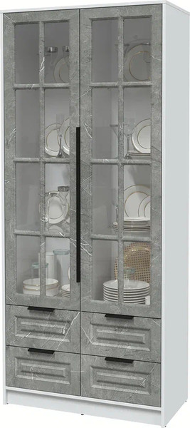 Шкаф с витриной Интерлиния Концепт КТ-ШВ2 Деко
