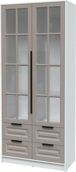 Шкаф с витриной Интерлиния Концепт КТ-ШВ2 Деко - фото