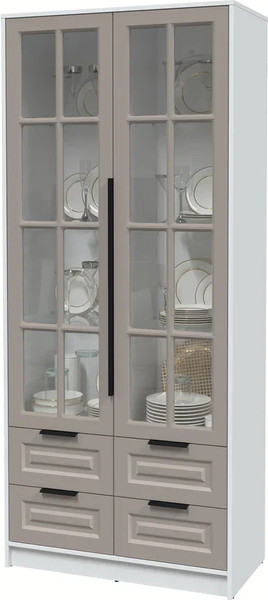 Шкаф с витриной Интерлиния Концепт КТ-ШВ2 Деко