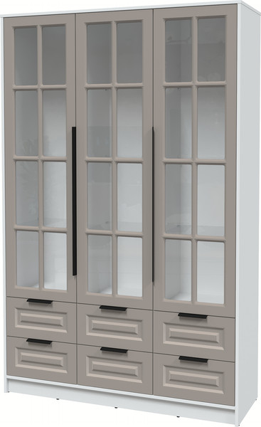 Шкаф с витриной Интерлиния Концепт КТ-ШВ3 Деко - фото