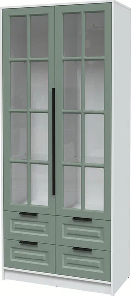 Шкаф с витриной Интерлиния Концепт КТ-ШВ2 Деко - фото