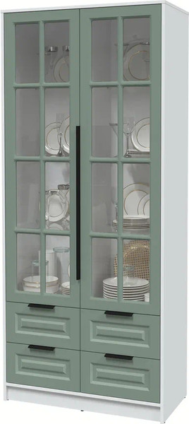 Шкаф с витриной Интерлиния Концепт КТ-ШВ2 Деко