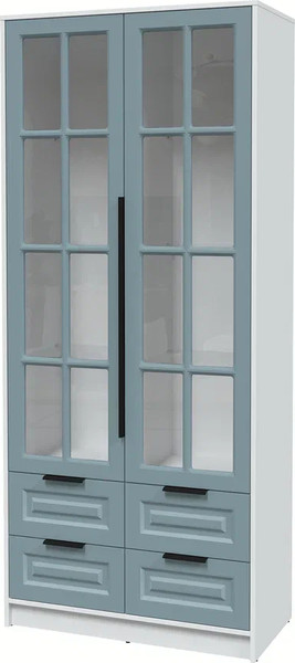 Шкаф с витриной Интерлиния Концепт КТ-ШВ2 Деко - фото