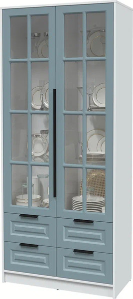 Шкаф с витриной Интерлиния Концепт КТ-ШВ2 Деко