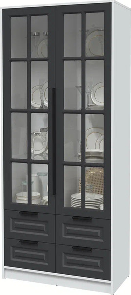 Шкаф с витриной Интерлиния Концепт КТ-ШВ2 Деко