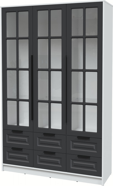 Шкаф с витриной Интерлиния Концепт КТ-ШВ3 Деко - фото
