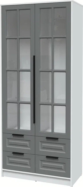 Шкаф с витриной Интерлиния Концепт КТ-ШВ2 Деко - фото