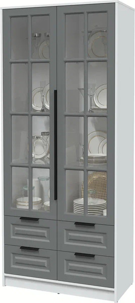 Шкаф с витриной Интерлиния Концепт КТ-ШВ2 Деко