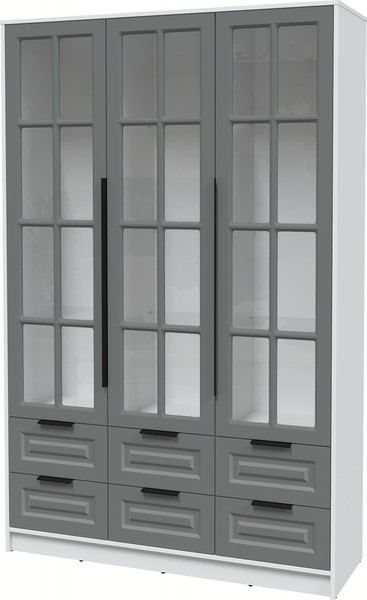 Шкаф с витриной Интерлиния Концепт КТ-ШВ3 Деко - фото