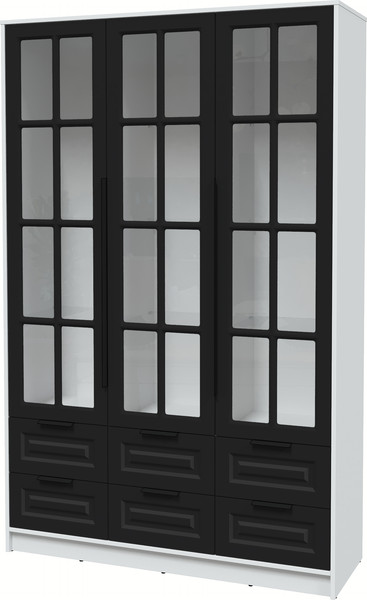 Шкаф с витриной Интерлиния Концепт КТ-ШВ3 Деко - фото