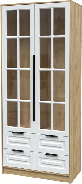 Шкаф с витриной Интерлиния Концепт КТ-ШВ2 Деко - фото