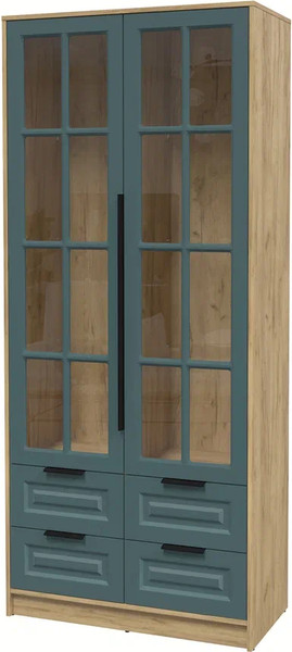 Шкаф с витриной Интерлиния Концепт КТ-ШВ2 Деко - фото