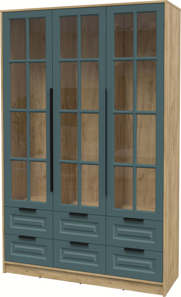 Шкаф с витриной Интерлиния Концепт КТ-ШВ3 Деко - фото