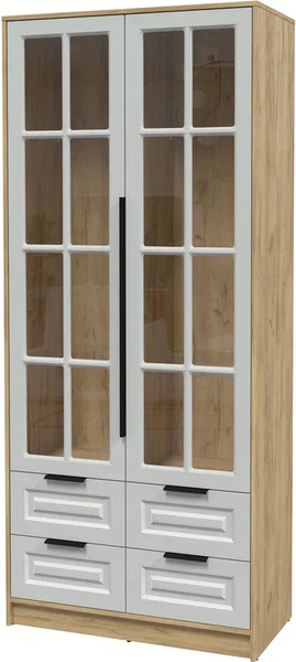 Шкаф с витриной Интерлиния Концепт КТ-ШВ2 Деко - фото