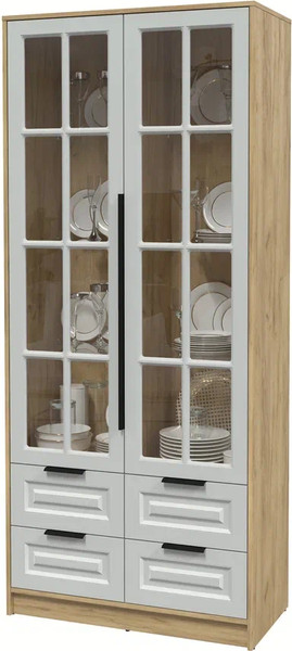 Шкаф с витриной Интерлиния Концепт КТ-ШВ2 Деко