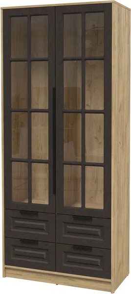 Шкаф с витриной Интерлиния Концепт КТ-ШВ2 Деко - фото