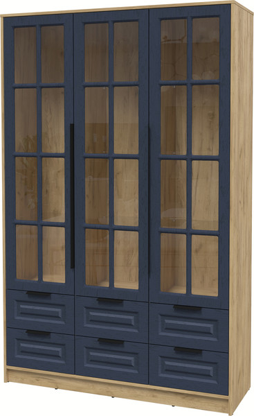 Шкаф с витриной Интерлиния Концепт КТ-ШВ3 Деко - фото