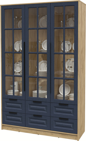 Шкаф с витриной Интерлиния Концепт КТ-ШВ3 Деко