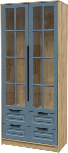 Шкаф с витриной Интерлиния Концепт КТ-ШВ2 Деко - фото