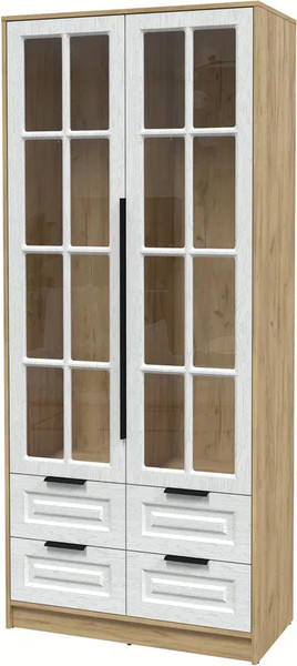 Шкаф с витриной Интерлиния Концепт КТ-ШВ2 Деко - фото