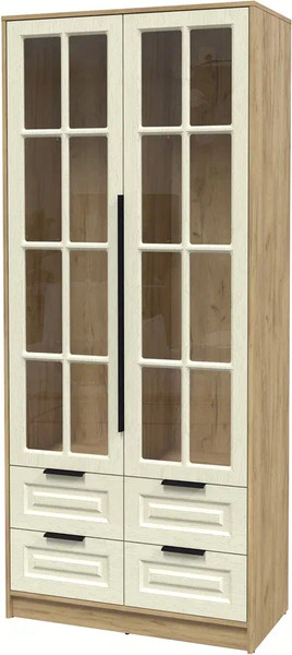 Шкаф с витриной Интерлиния Концепт КТ-ШВ2 Деко - фото