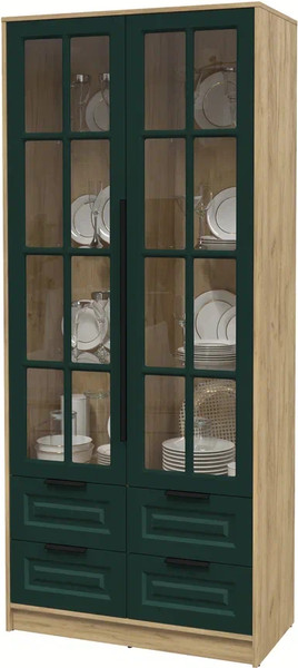 Шкаф с витриной Интерлиния Концепт КТ-ШВ2 Деко