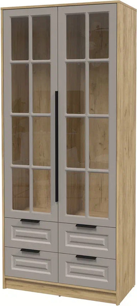 Шкаф с витриной Интерлиния Концепт КТ-ШВ2 Деко - фото