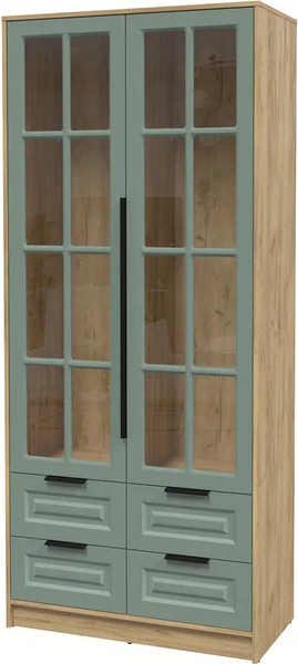 Шкаф с витриной Интерлиния Концепт КТ-ШВ2 Деко - фото