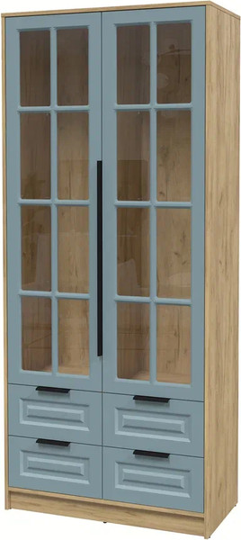 Шкаф с витриной Интерлиния Концепт КТ-ШВ2 Деко - фото