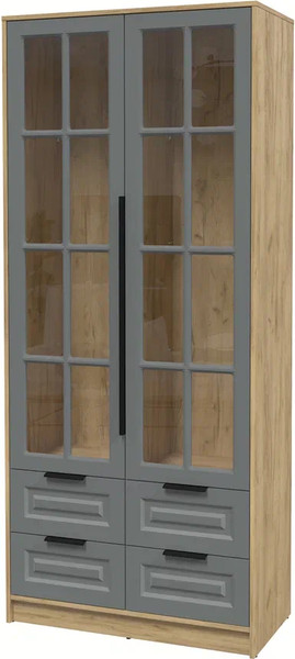 Шкаф с витриной Интерлиния Концепт КТ-ШВ2 Деко - фото