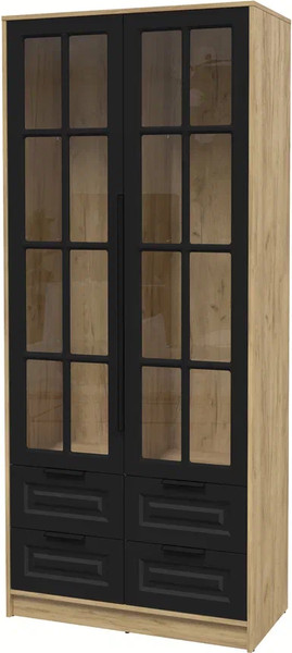 Шкаф с витриной Интерлиния Концепт КТ-ШВ2 Деко - фото