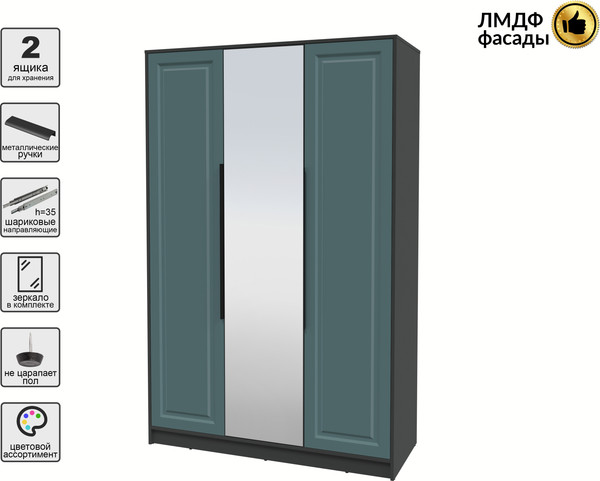 Шкаф Интерлиния Концепт КТ-Ш3з Деко