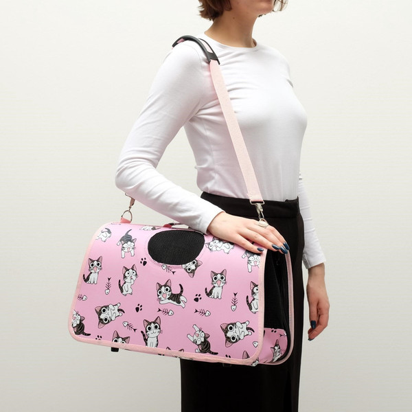 Сумка для животных Sima-Land Играющие котики / 3679630