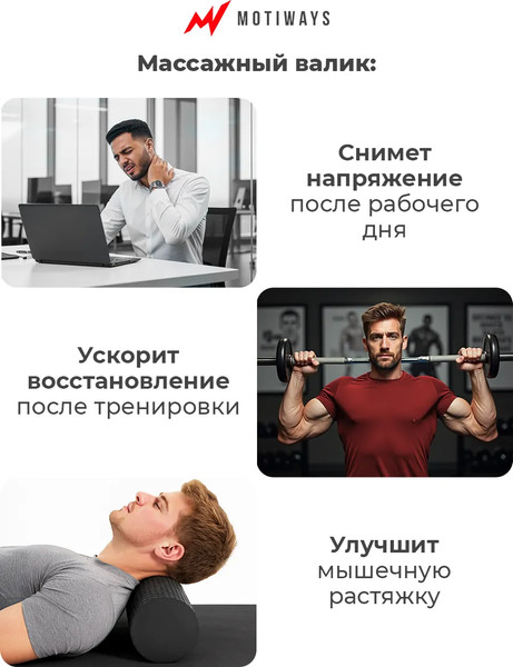 Валик для фитнеса Motiways XB2437-7