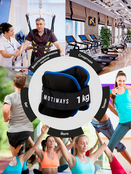 Комплект утяжелителей Motiways Для рук и ног / KR2236-2