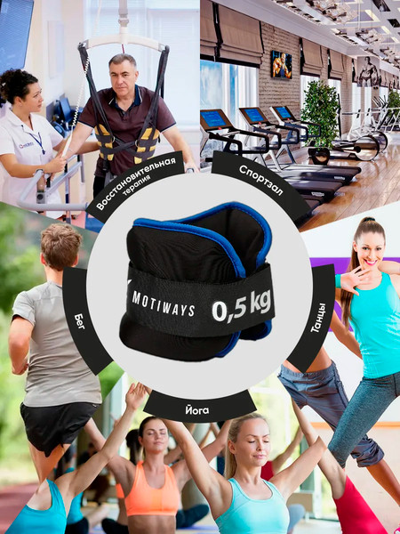 Комплект утяжелителей Motiways Для рук и ног / KR2236-1