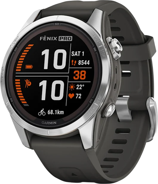 Умные часы Garmin Fenix 7S Pro Solar 42mm / 010-02776-01 - фото