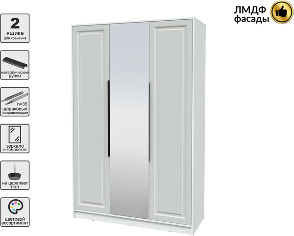 Шкаф Интерлиния Концепт КТ-Ш3з Деко