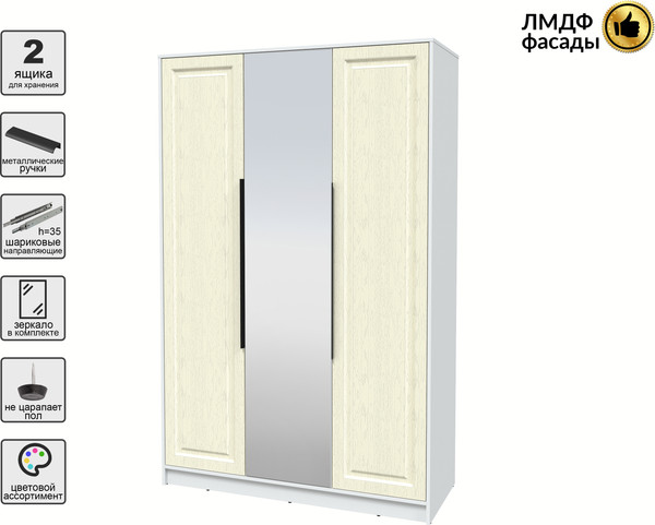 Шкаф Интерлиния Концепт КТ-Ш3з Деко