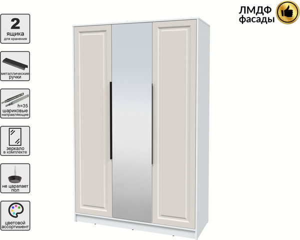 Шкаф Интерлиния Концепт КТ-Ш3з Деко