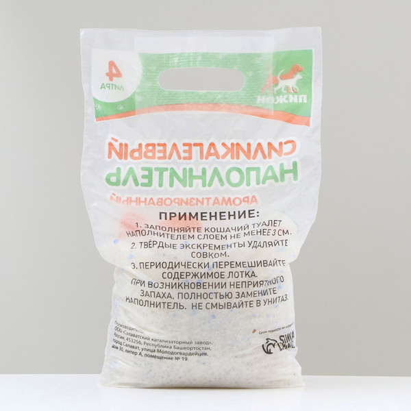 Наполнитель для туалета Пижон Силикагелевый / 7424356