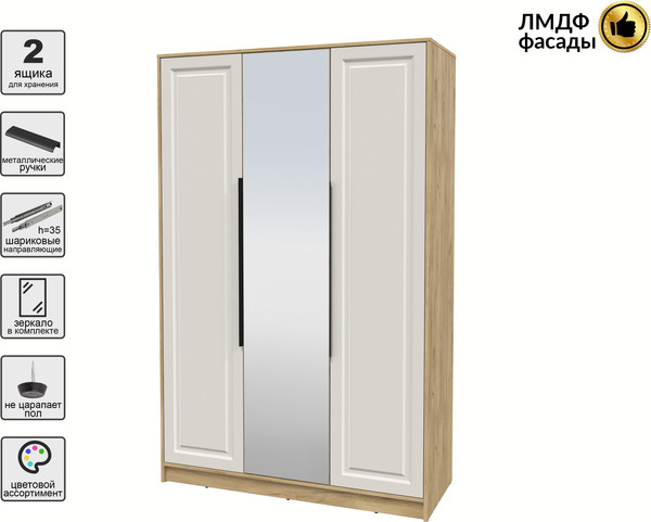 Шкаф Интерлиния Концепт КТ-Ш3з Деко