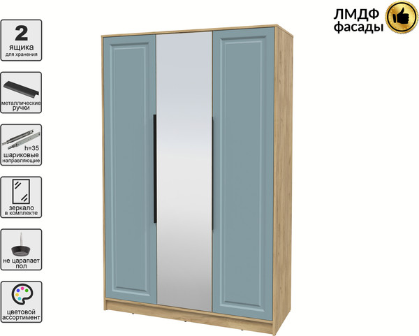 Шкаф Интерлиния Концепт КТ-Ш3з Деко