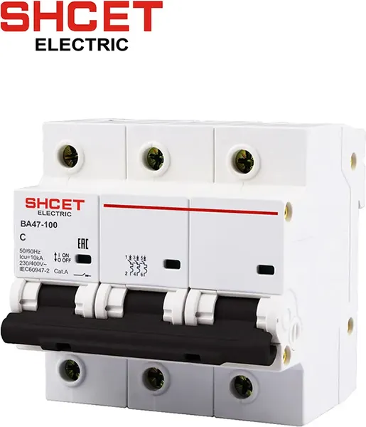 Выключатель автоматический SHCET 47-100 3Р 20А (10kA) хар.D / S0000304 - фото