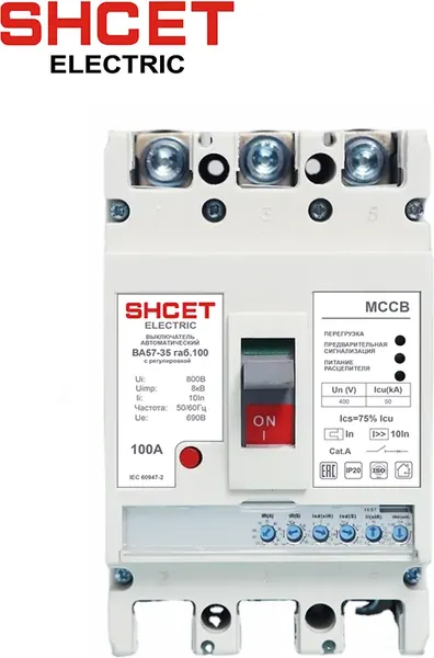 Выключатель автоматический SHCET 57-35 3Р 63А 50kA / S0000555